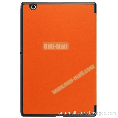 Karst Texture 3 Folding PU Leather Cover Case for Sony Xperia Z4 Tablet Ultra